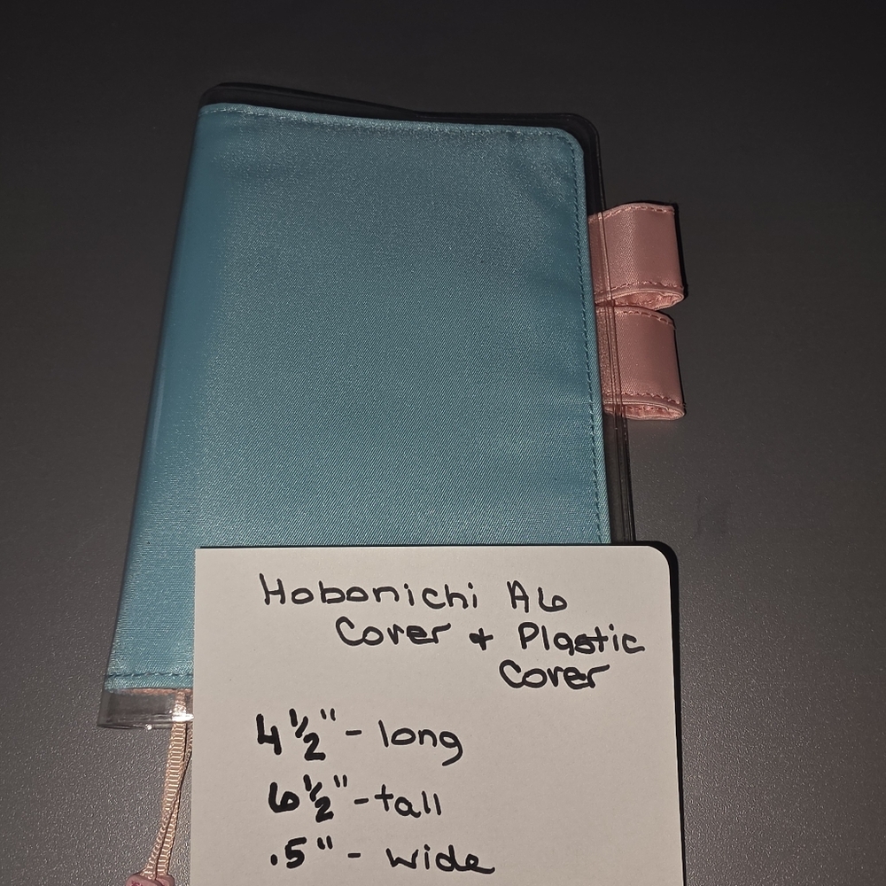 Sold Out - A6 Blue Planner Cover with Pink Pen Loops